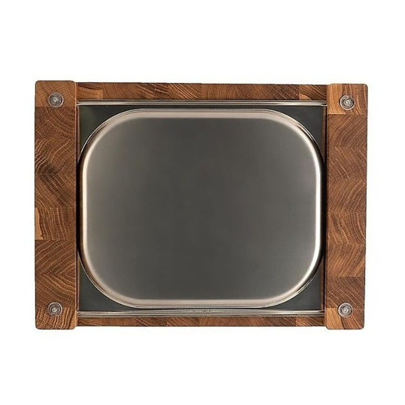 End Grain Cutting Board with Tray