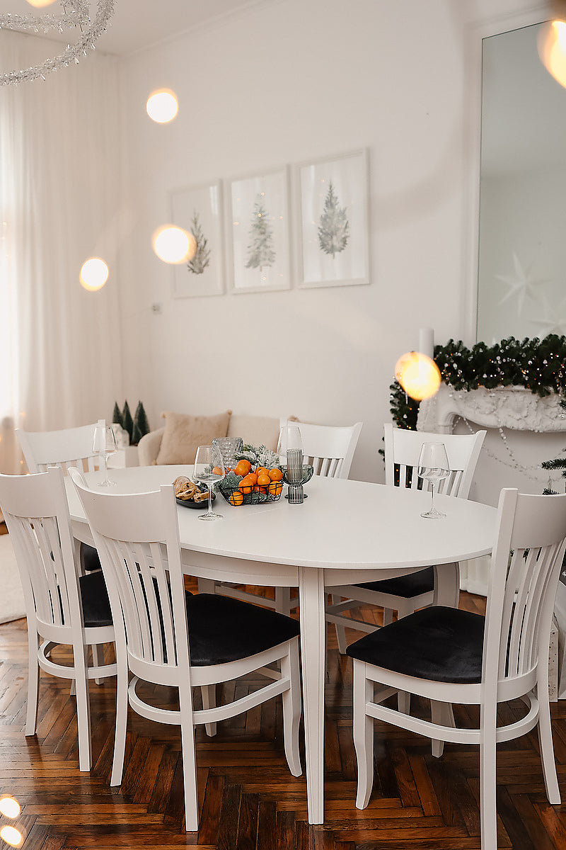 Oval Dining Table White