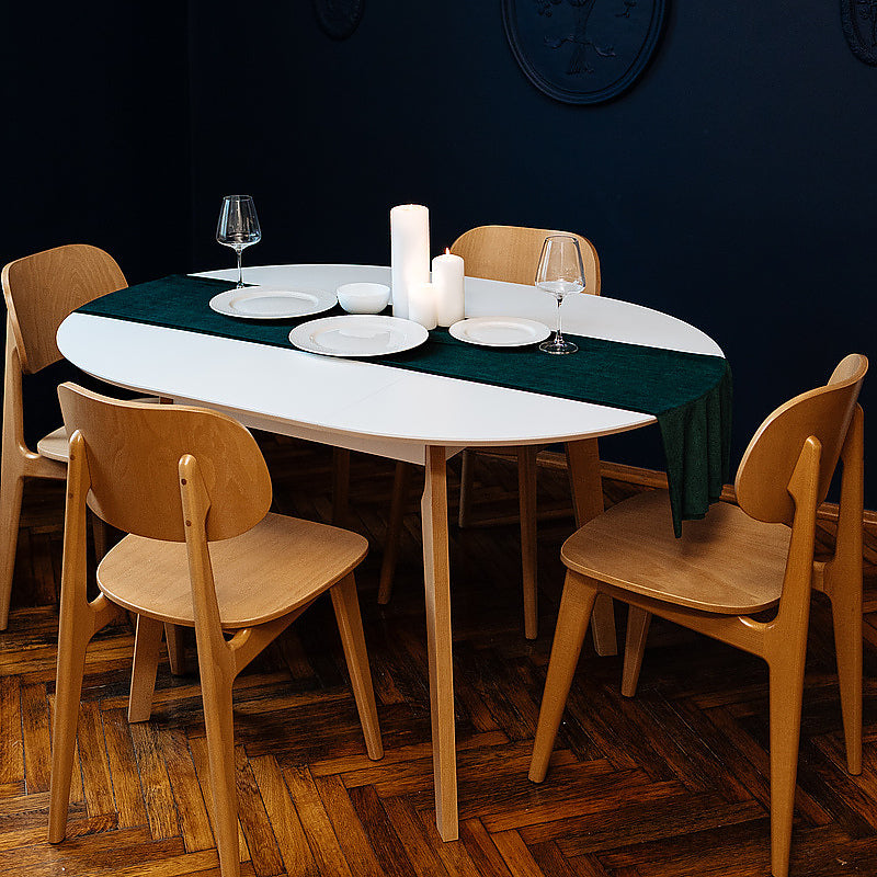 Round Extendable Dining Table