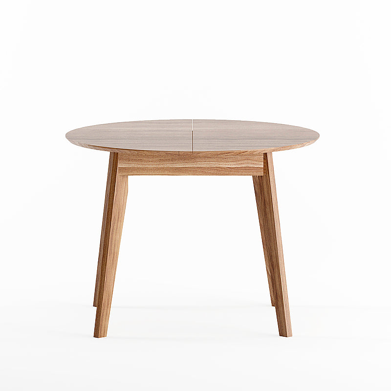 Mars Round Dining Table, Extendable 39"/55" Natural