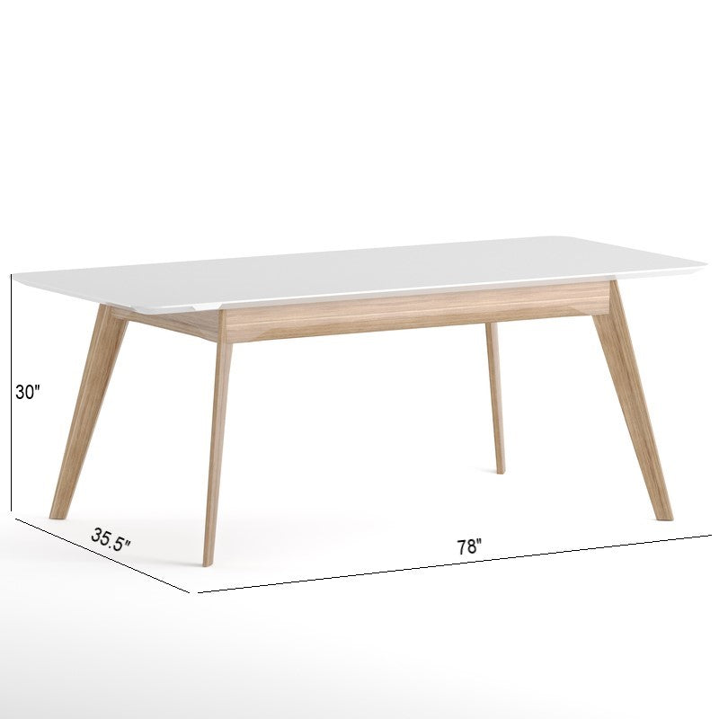 Oak extendable dining table