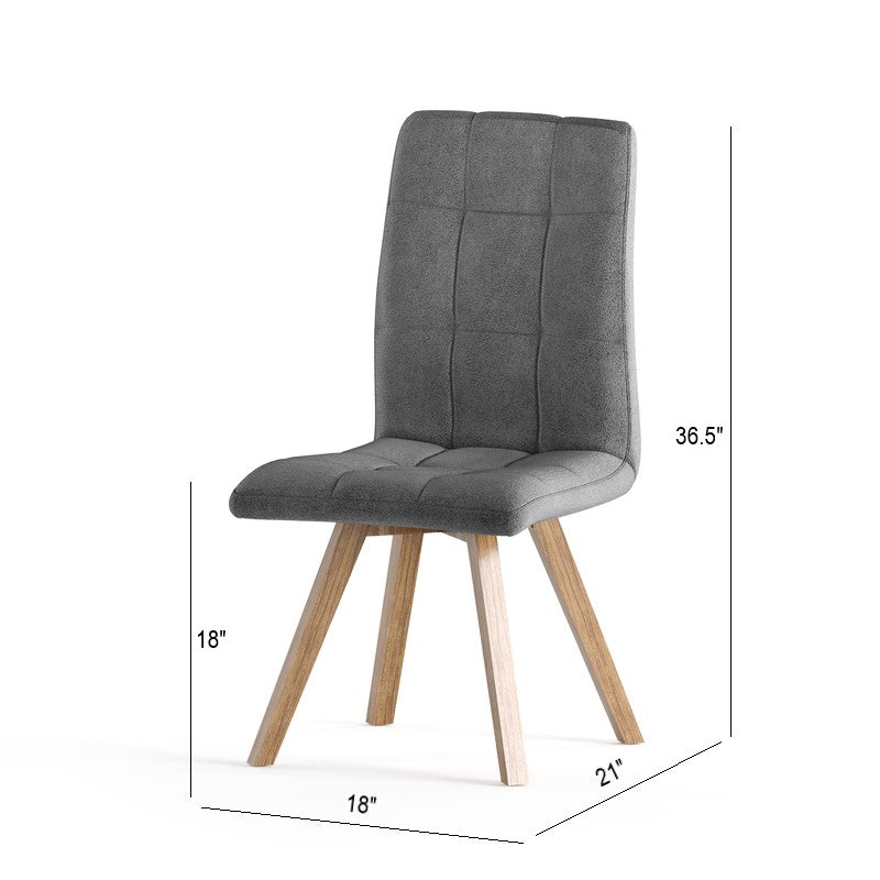Gray dining chair
