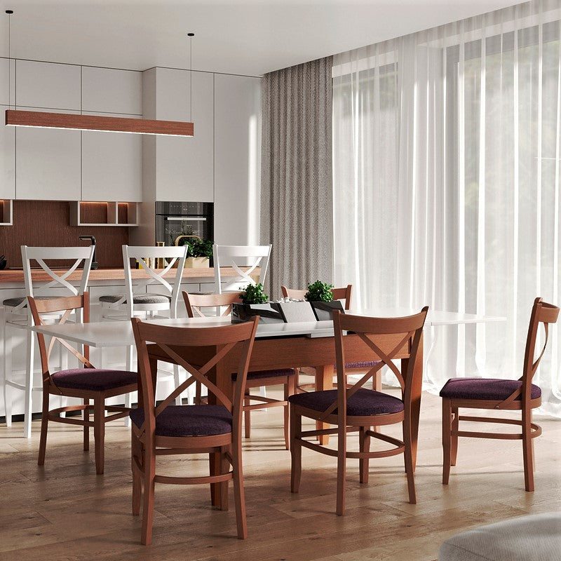 Dining table and chairs