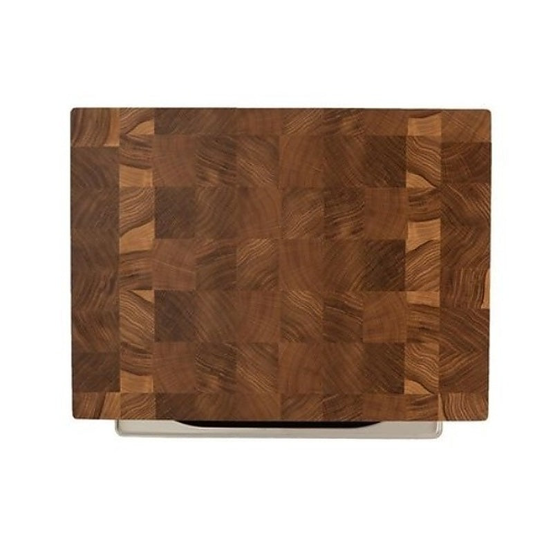 End Grain Cutting Board with Tray