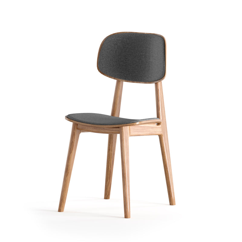 Natural wood dining chair