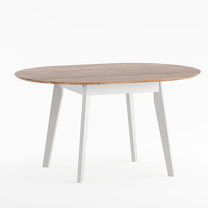 Round compact dining table