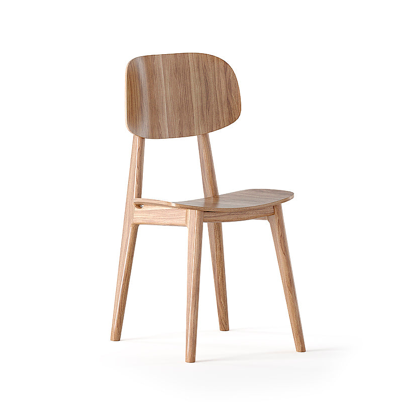 Modern natural wood dining chair