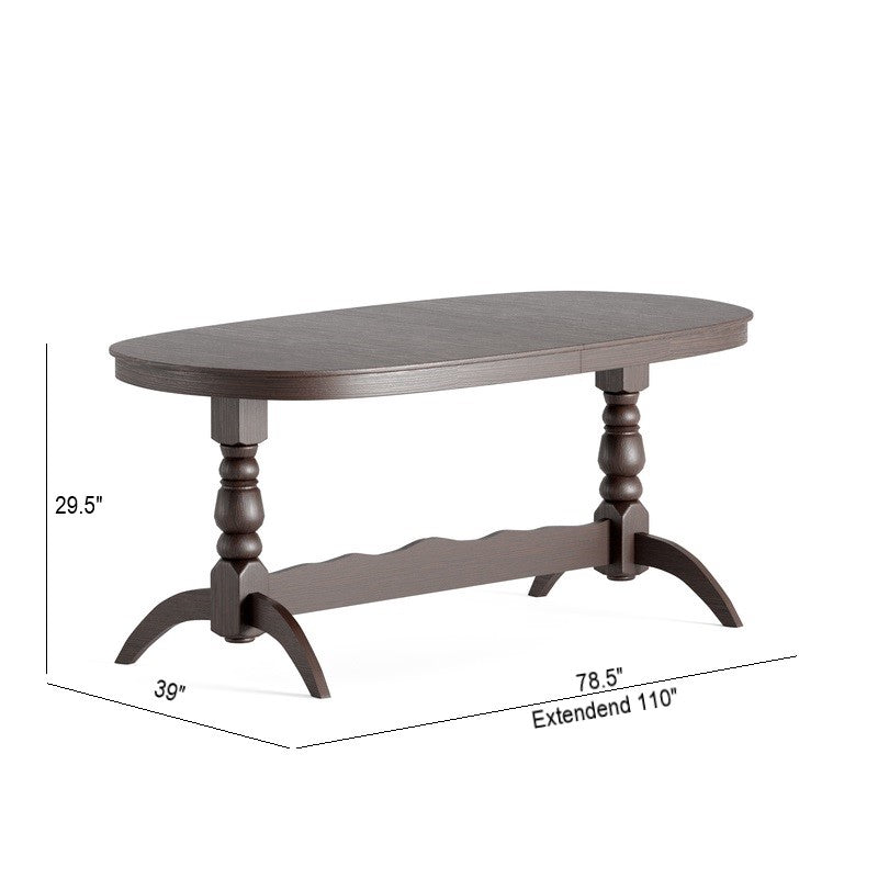 Oval Extendable Dining Table